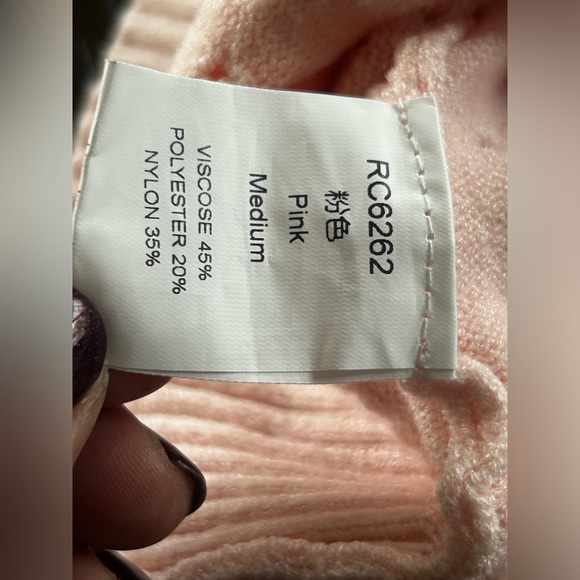 Vintage blouse viscose crotchet knitted soft stretchy cottagecore grandma core - Picture 7 of 10